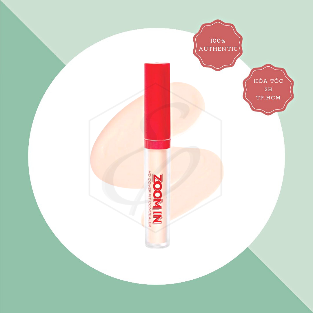 Kem Che Khuyết Điểm Black Rouge Zoom In HD Cover Fit Concealer